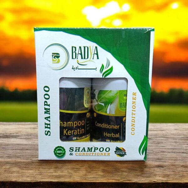 بادية مجموعة الكيراتين شامبو وبلسم 500 مل
