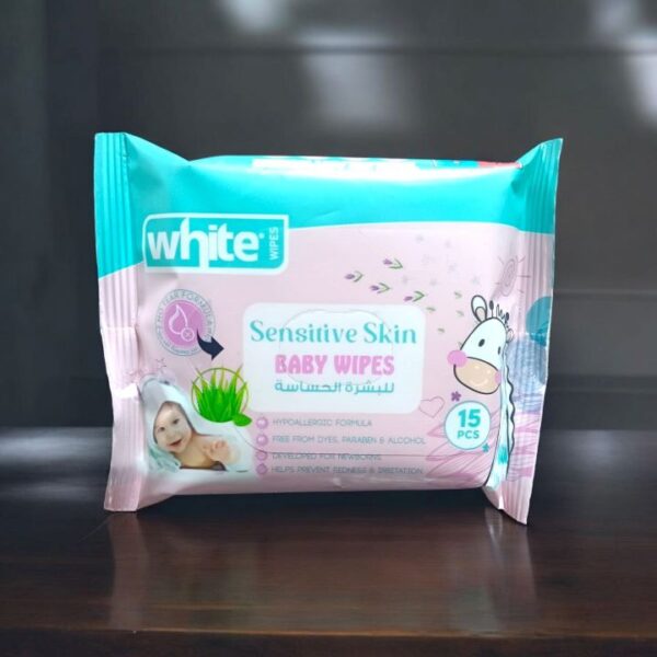 وايت مناديل مبللة للاطفال للبشرة الحساسة 15 منديل