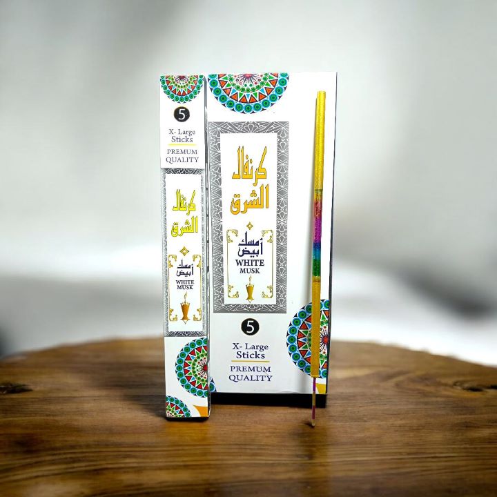 بردهان كرنفال بخور مسك ابيض 5 عود كبير
