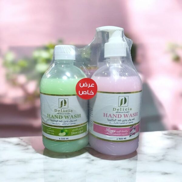 ديليسيا هاند ووش 500 مل عرض ورد + تفاح اخضر
