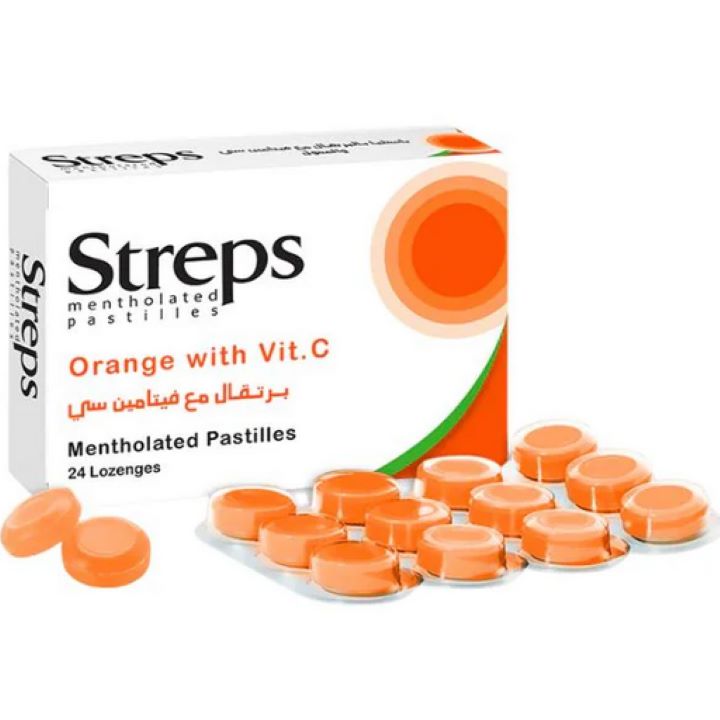 لونا ستربس استحلاب برتقال فيتامين سي 24 قرص
