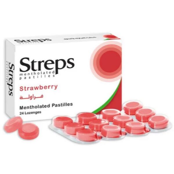 لونا ستربس استحلاب فراولة 24 قرص