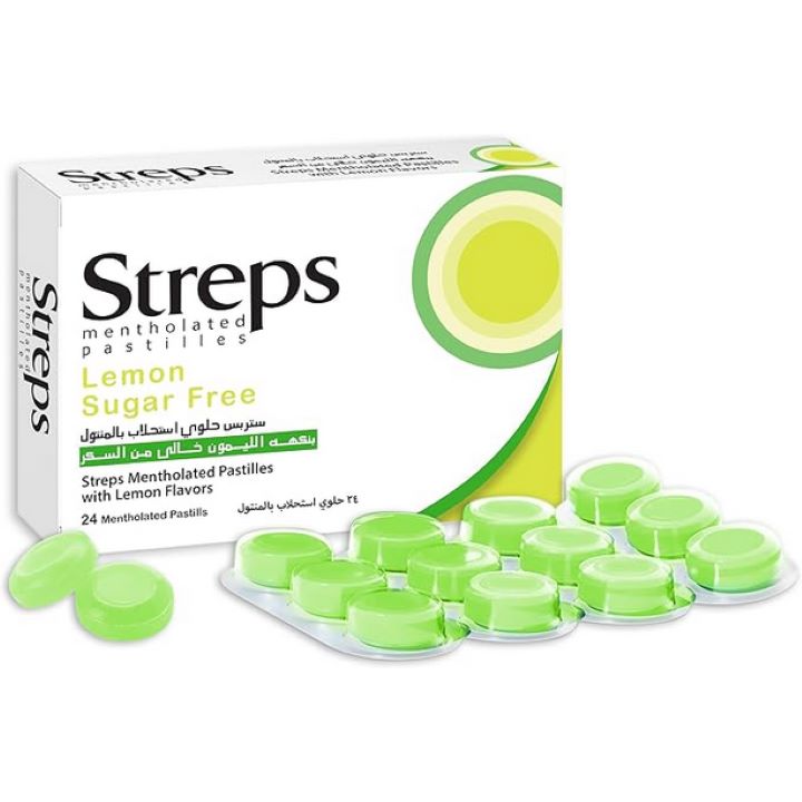 لونا ستربس استحلاب ليمون بدون سكر 24 قرص