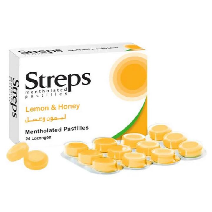 لونا ستربس استحلاب ليمون وعسل 24 قرص