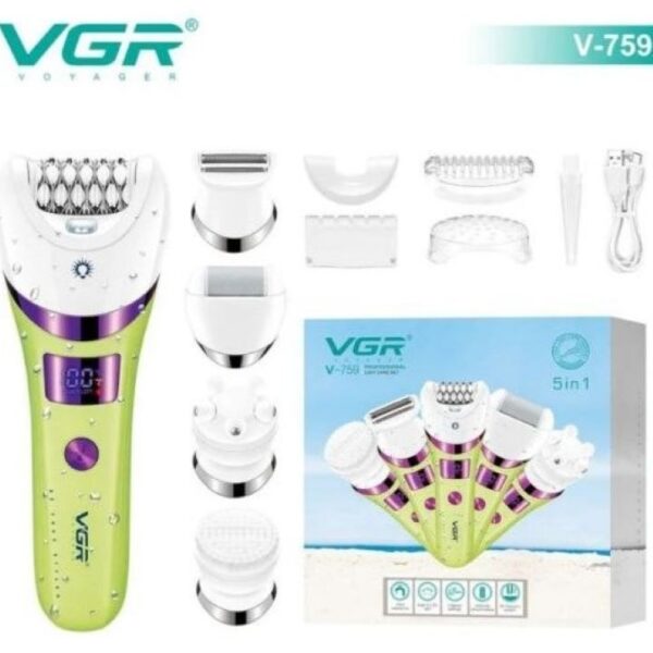 في جي ار ماكينة ازالة الشعر 5*1 نسائي V-759