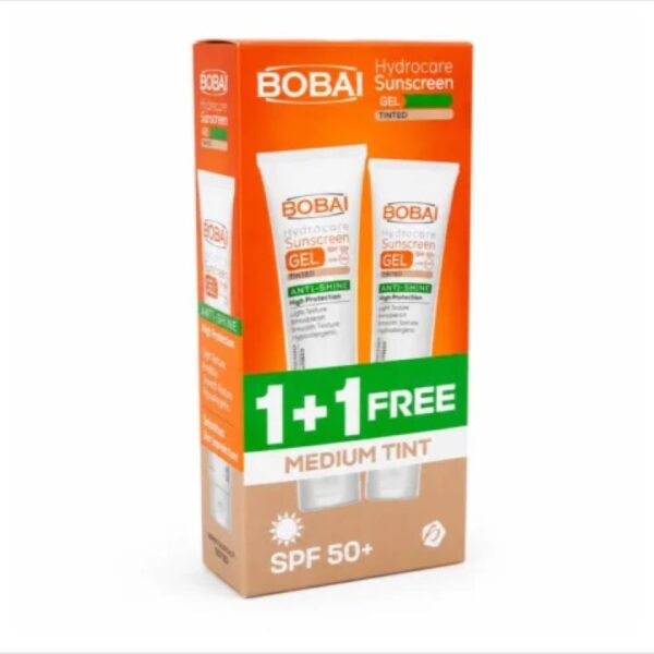 بوباي صن بلوك +SPF 50 هيدروجيل تنتد 60 مل عرض قطعتين